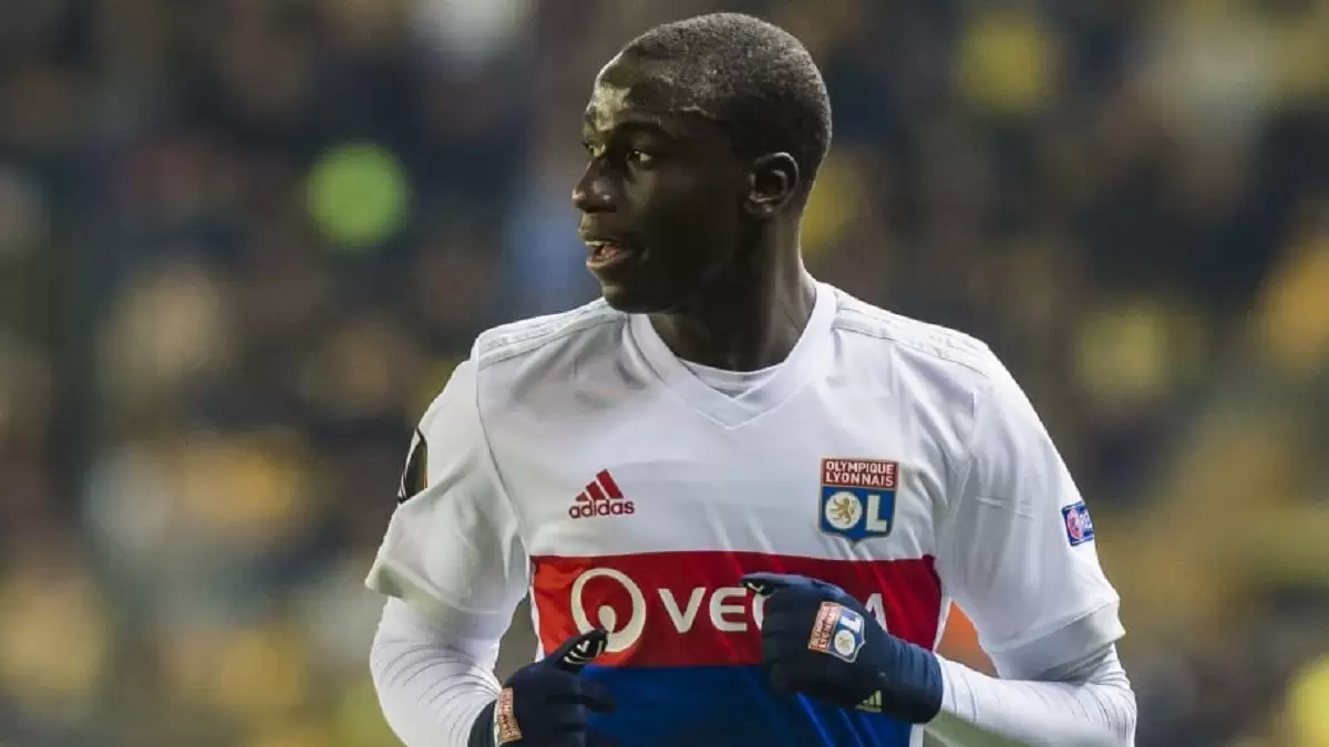 Ferland MENDY. Attacker. Olympique Lyonnais jersey #22 w…