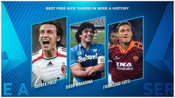 Sportmob Best Free Kick Takers In Serie A History