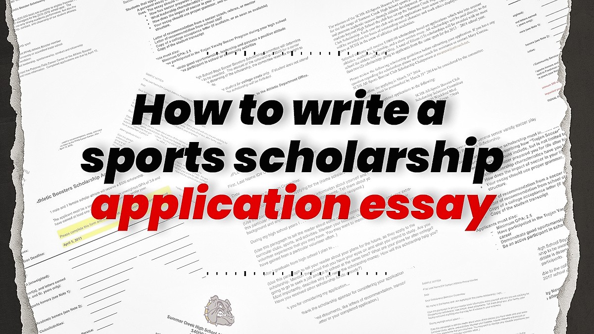 how do you write a scholarship essay